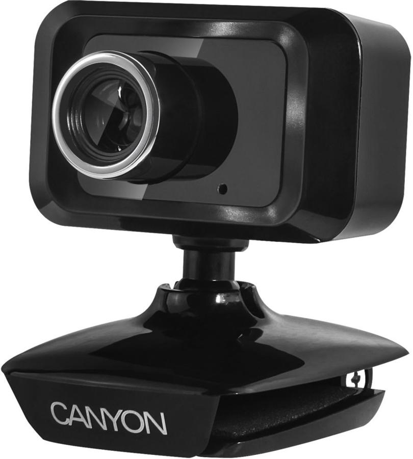 Камера Web Canyon CNE-CWC1 черный 1.3Mpix (1600x1200) USB2.0 с микрофоном для ноутбука