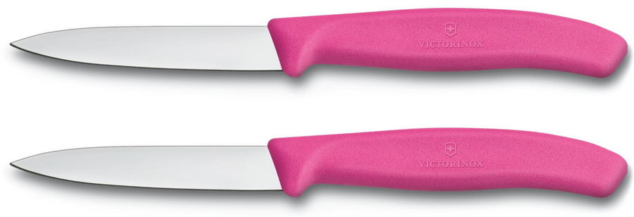 Набор ножей кухон. Victorinox 6.7606.L115B компл.:2предм. розовый блистер