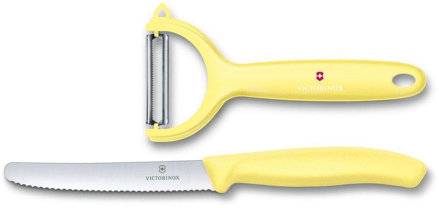 Набор ножей кухон. Victorinox Paring Knife Set (6.7116.23L82) компл.:1предм. овощеч. желтый карт.коробка