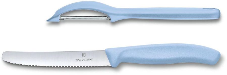 Набор ножей кухон. Victorinox Paring Set (6.7116.21L22) компл.:1предм. овощеч. голубой карт.коробка
