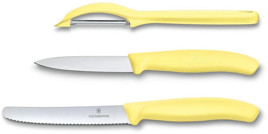 Набор ножей кухон. Victorinox Paring 2 Knife Set (6.7116.31L82) компл.:2предм. овощеч. желтый карт.коробка