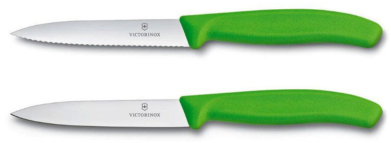 Набор ножей кухон. Victorinox Swiss Classic (6.7796.L4B) компл.:2предм. салатовый блистер