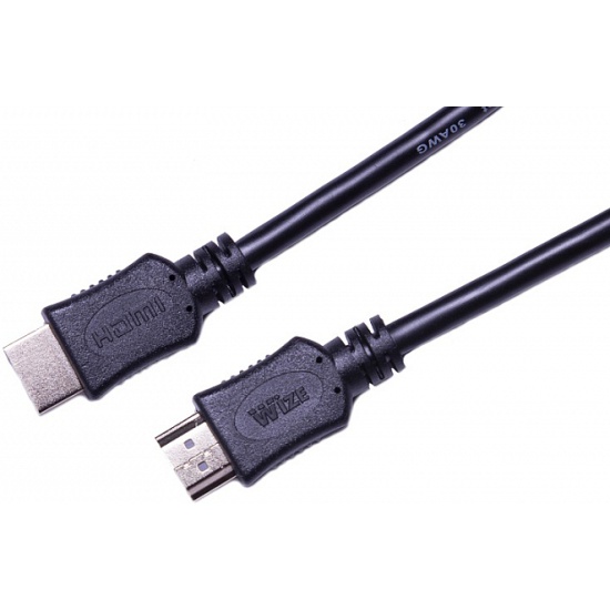 Кабель HDMI Wize [C-HM-HM-10M], 10 м, v.2.0, 19M/19M, позол.разъемы, экран, черный, пакет