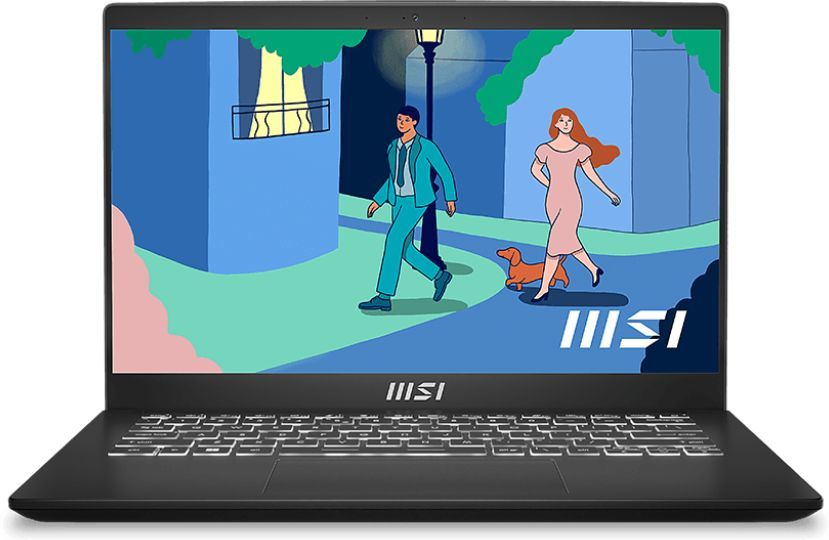 Ноутбук MSI Modern 14 C5M-012RU Ryzen 5 5625U 16Gb SSD512Gb AMD Radeon 14" IPS FHD (1920x1080) Windows 11 Home black WiFi BT Cam (9S7-14JK12-012)