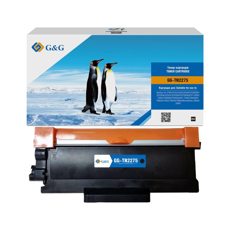 Картридж лазерный G&G GG-TN2175 черный (2600стр.) для Brother HL-2140/2150/2170, DP-7030/70407045N, MF-7045/7320/7440/7840W
