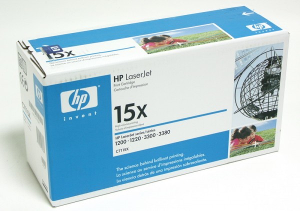 Картридж лазерный HP 15X C7115X черный (3500стр.) для HP LJ 1200/1220/1000W