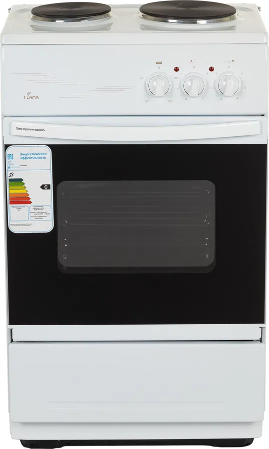 Плита Электрическая Flama CE 3201 W белый эмаль