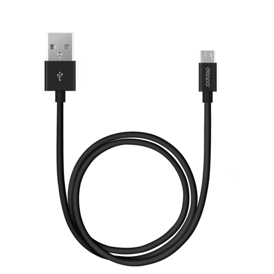 Кабель Deppa 72229 USB (m)-micro USB (m) 3м черный