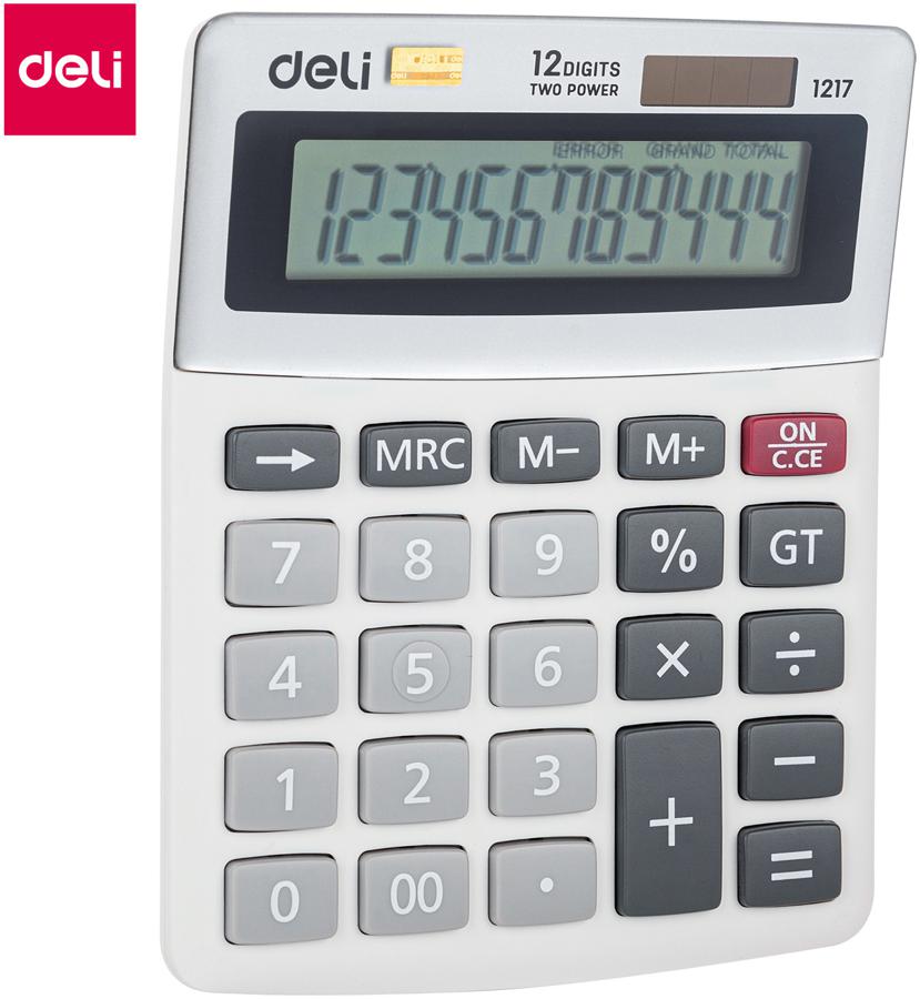 Калькулятор настольный Deli E1217 в ассортименте 12-разр.