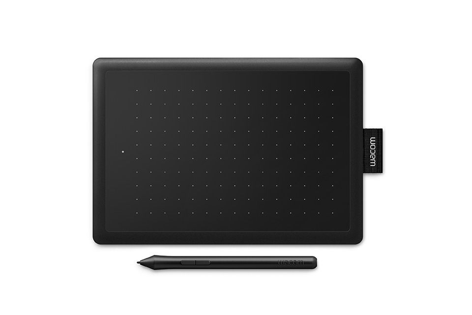 Графический планшет Wacom One by Medium USB черный/красный