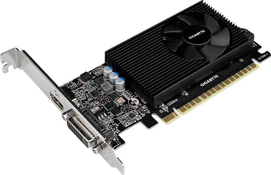 Видеокарта Gigabyte PCI-E GV-N730D5-2GL NVIDIA GeForce GT 730 2048Mb 64 GDDR5 902/5000 DVIx1 HDMIx1 HDCP Ret low profile