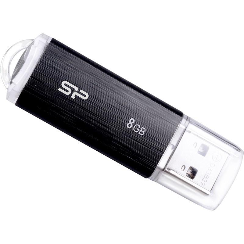 Флеш Диск Silicon Power 8Gb Ultima U02 SP008GBUF2U02V1K USB2.0 черный