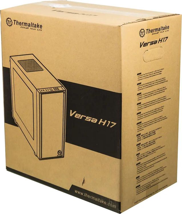 Корпус Thermaltake Versa H17 черный без БП mATX 2xUSB2.0 1xUSB3.0 audio bott PSU
