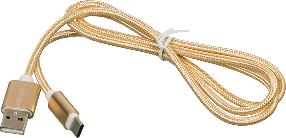 Кабель Redline УТ000011691 USB (m)-USB Type-C (m) 1м золотистый