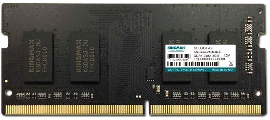 Память DDR4 8Gb 2400MHz Kingmax KM-SD4-2400-8GS RTL PC4-19200 CL17 SO-DIMM 260-pin 1.2В dual rank Ret
