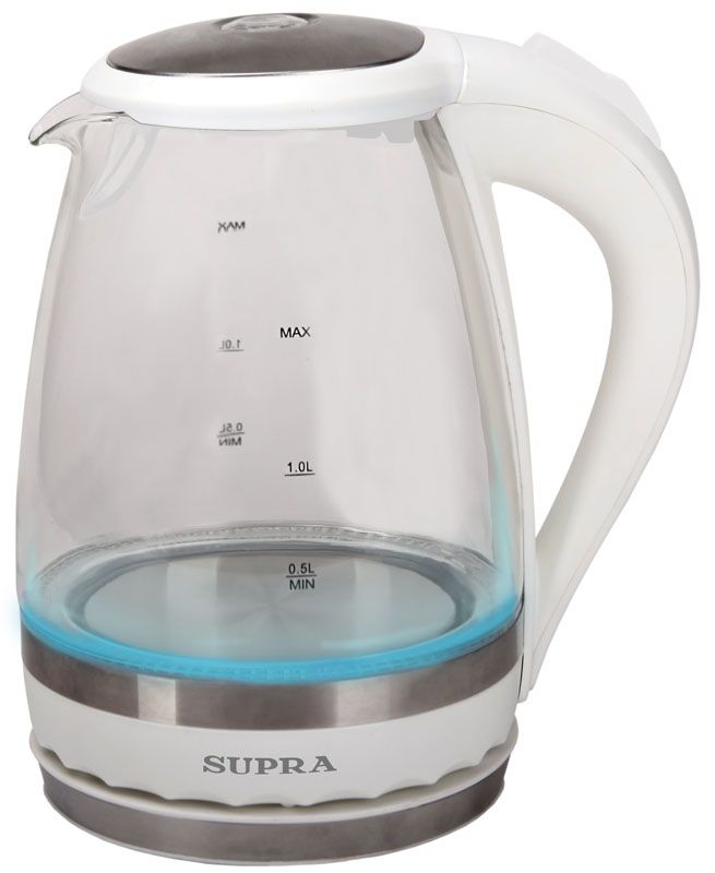 Чайник электрический Supra KES-2003N 2л. 1500Вт белый (корпус: металл)