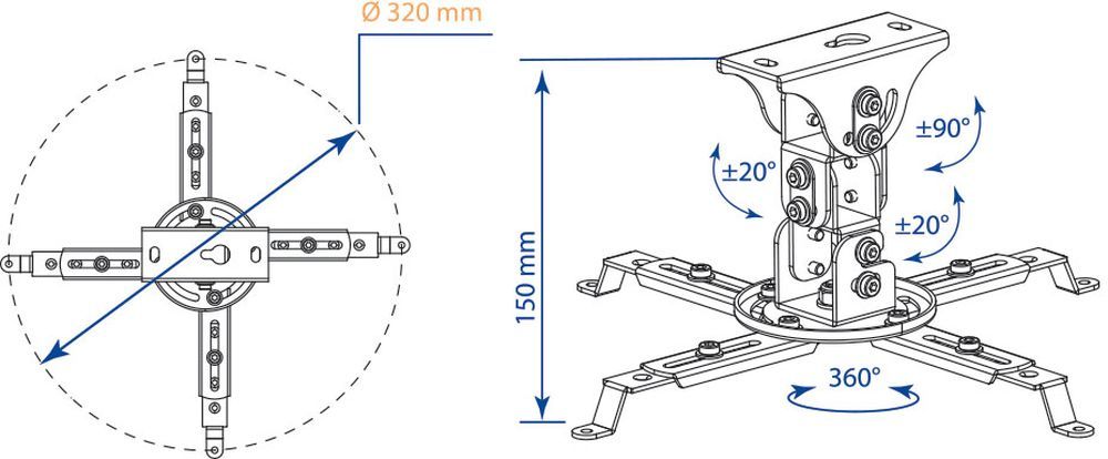 Кронштейн kromax 45. Kromax Projector-45. Кронштейн потолочный для проектора Кромакс. Кронштейн для проектора Kromax. Настольный кронштейн Кромакс 200.