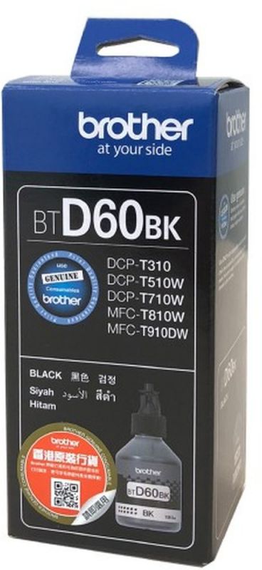 Картридж струйный Brother BTD60BK черный (6500стр.) (108мл) для Brother DCP-T310/T510W/T710W