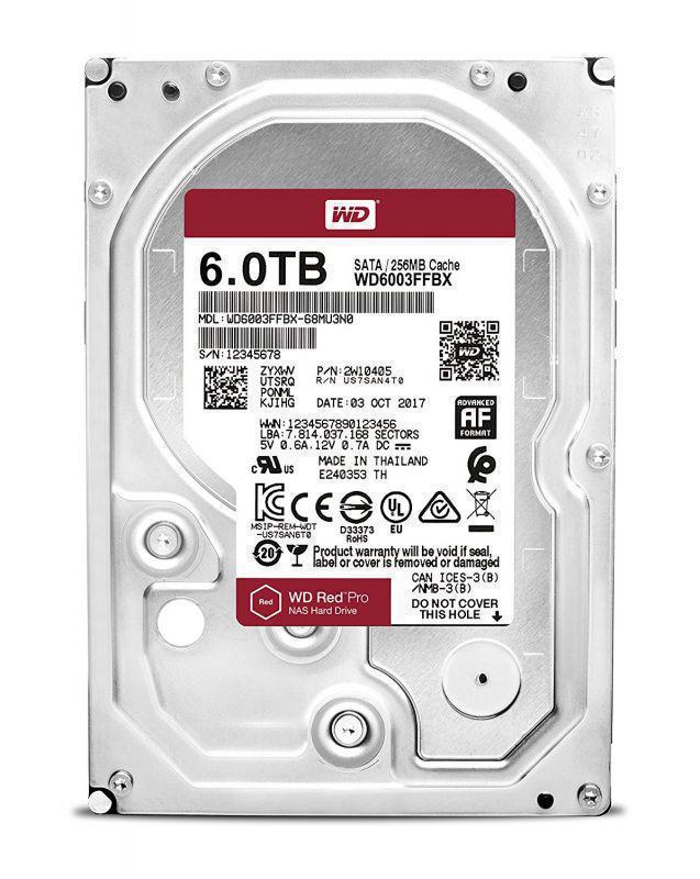 Жесткий диск WD Original SATA-III 6Tb WD6003FFBX NAS Red Pro (7200rpm) 256Mb 3.5"