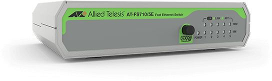 Коммутатор Allied Telesis AT-FS710/5E-60 5x100Mb неуправляемый