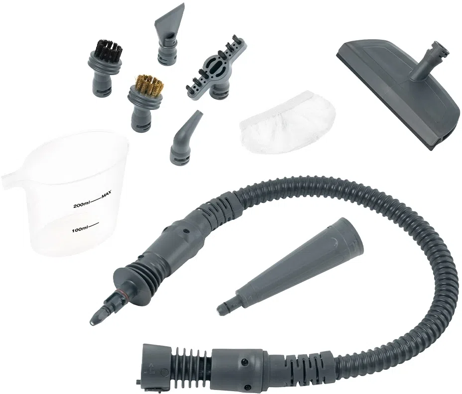 Пароочиститель ручной Kitfort КТ-918-2 1000Вт серый/белый