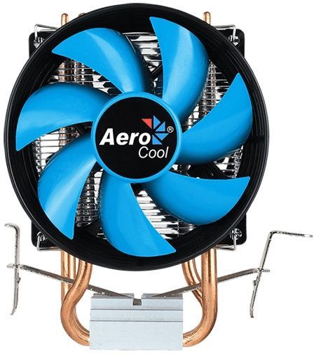 Устройство охлаждения(кулер) Aerocool Verkho 2 Dual Soc-AM4/1151/1200/2066 4-pin 15-25dB Al+Cu 120W 370gr Ret