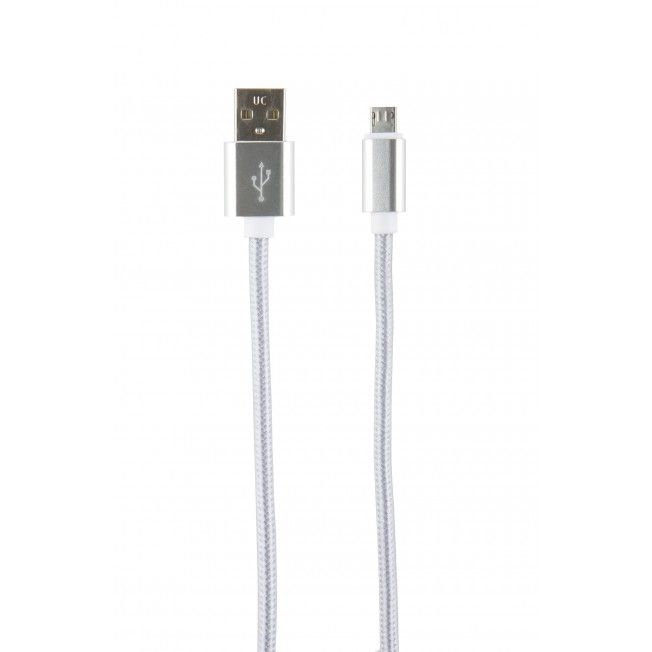 Кабель Redline УТ000014160 USB (m)-micro USB (m) 2м серебристый