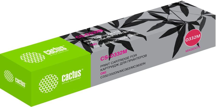 Картридж лазерный Cactus 46508734 CS-O332M пурпурный (3000стр.) для Oki C332/MC363
