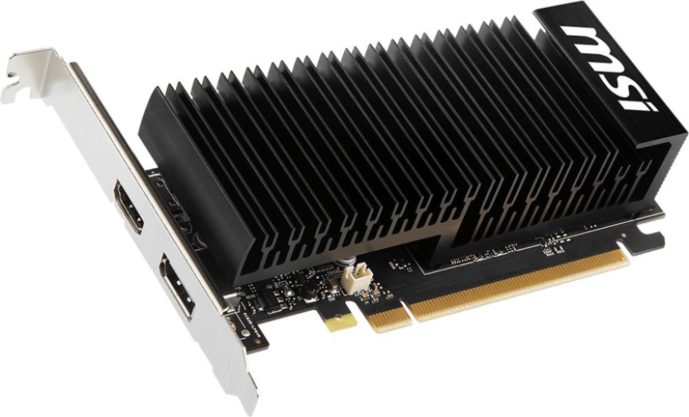 Видеокарта MSI PCI-E GT 1030 2GHD4 LP OC NVIDIA GeForce GT 1030 2048Mb 64 DDR4 1189/2100 HDMIx1 DPx1 HDCP Ret low profile