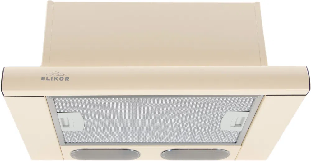 Вытяжка встраиваемая Elikor Интегра 45П-400-В2Л кремовый управление: кнопочное (1 мотор)