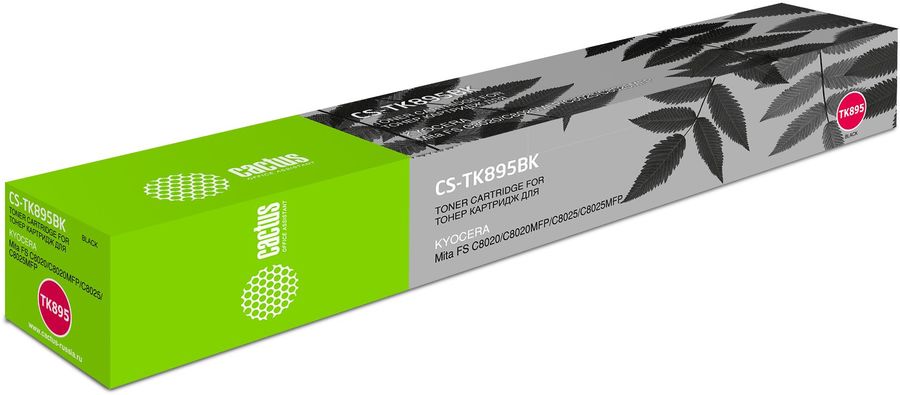 Картридж лазерный Cactus CS-TK895BK TK-895BK черный (12000стр.) для Kyocera Mita FS C8020/C8020MFP/C8025/C8025MFP/C8520/C8520MFP/C8525/C8525MFP