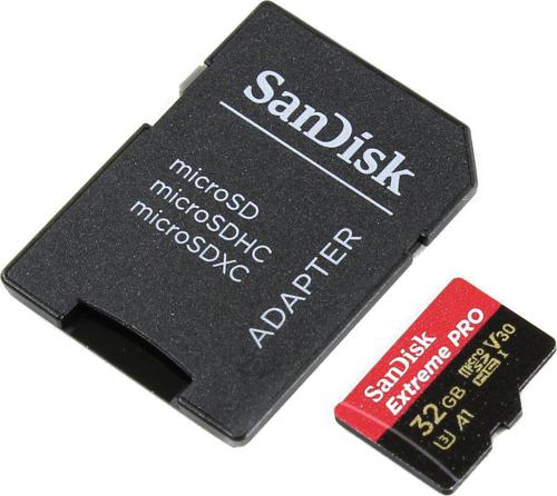 Флеш карта microSDHC 32GB Sandisk SDSQXCG-032G-GN6MA Extreme Pro + adapter