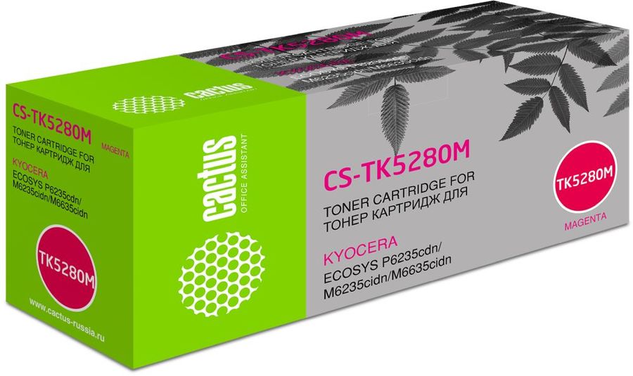 Картридж лазерный Cactus CS-TK5280M TK-5280M пурпурный (11000стр.) для Kyocera Ecosys P6235cdn/M6235cidn/M6635cidn