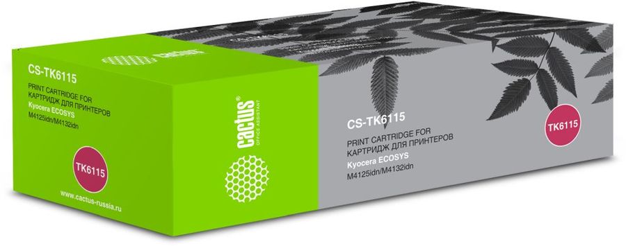 Картридж лазерный Cactus CS-TK6115 TK-6115 черный (15000стр.) для Kyocera Ecosys M4125idn/M4132idn