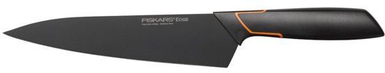 Нож кухонный Fiskars Edge (1003094) стальной разделочный лезв.190мм прямая заточка черный/оранжевый