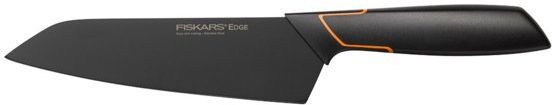 Нож кухонный Fiskars Edge (1003097) стальной сантоку лезв.170мм прямая заточка черный/оранжевый