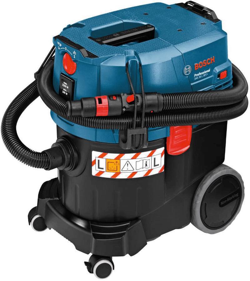 Строительный пылесос Bosch GAS 35 L SFC+ 1200Вт (уборка: сухая/влажная) синий