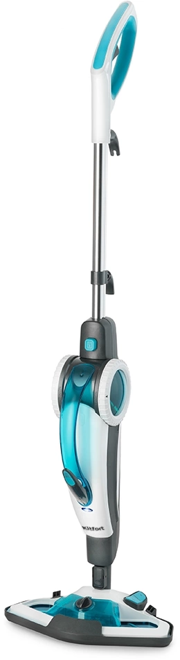 Швабра паровая Kitfort КТ-1003 1500Вт голубой/белый