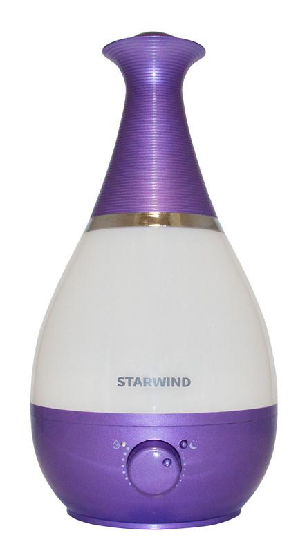 Увлажнитель воздуха Starwind SHC1221 5Вт (ультразвуковой) фиолетовый/серебристый