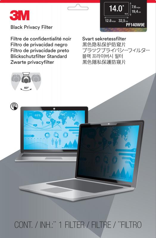Экран защиты информации для ноутбука 3M PF140W9E (7100207875) 14" черный