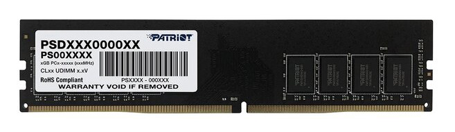Память DDR4 8Gb 2666MHz Patriot PSD48G266681 Signature RTL PC4-21300 CL19 DIMM 288-pin 1.2В single rank