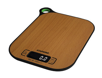 Весы кухонные электронные Starwind SSK2070 макс.вес:5кг бамбук