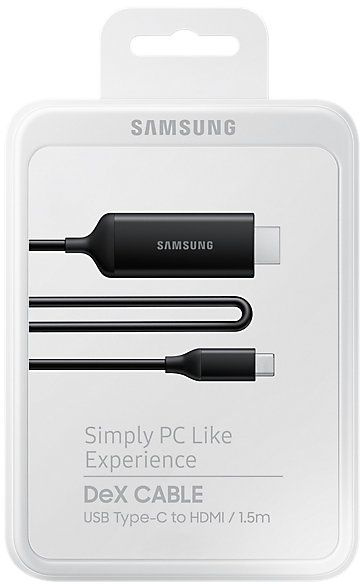 Кабель Samsung DeX EE-I3100FBRGRU HDMI (m)-USB Type-C (m) 1.38м черный (упак.:1шт)