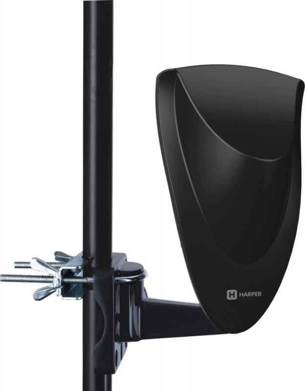 Антенна телевизионная Harper ADVB-2420 28дБ активная черный каб.:2.95м