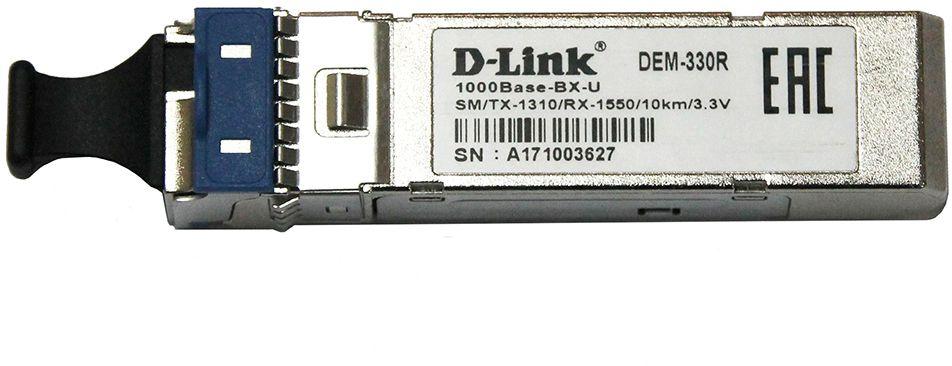 Трансивер D-Link 330R/10KM/A1A 1000Base-BX-U,Simplex LC,TX:1310nm,RX:1550nm,SM,10KM