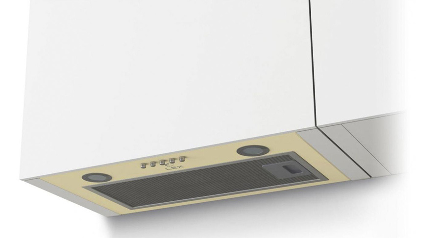 Вытяжка встраиваемая Lex GS Bloc P 600 IV слоновая кость управление: кнопочное (1 мотор)