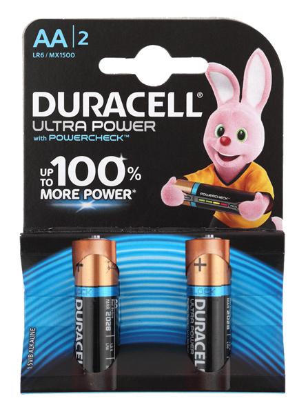 Батарея Duracell Ultra LR6-2BL MX1500 AA (2шт)