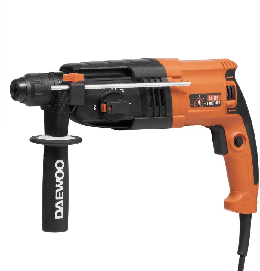 Перфоратор Daewoo DAH 820 патрон:SDS-plus уд.:3Дж 820Вт (кейс в комплекте)