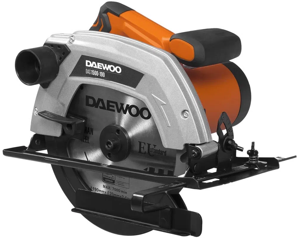 Циркулярная пила (дисковая) Daewoo DAS 1500-190 1500Вт (ручная) D диска.:190мм