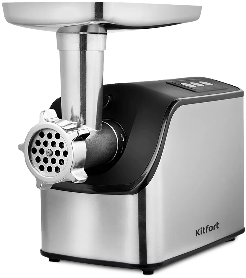 Мясорубка Kitfort КТ-2104 1800Вт серебристый/черный